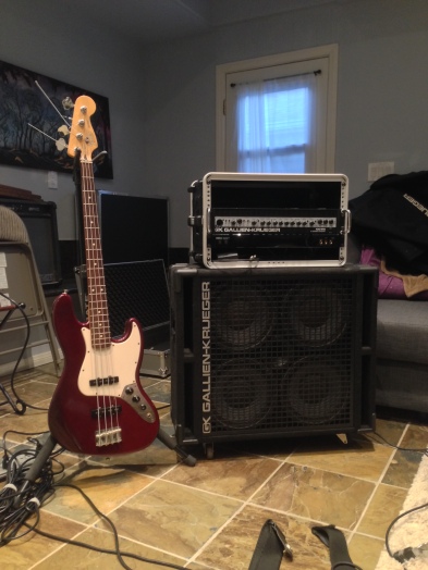 John Joyce's Fender Jazz Bass and amp setup